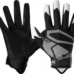 Outlet ❤️ Cutters Rev 4.0 Youth Football Receiver Gloves Black ✨