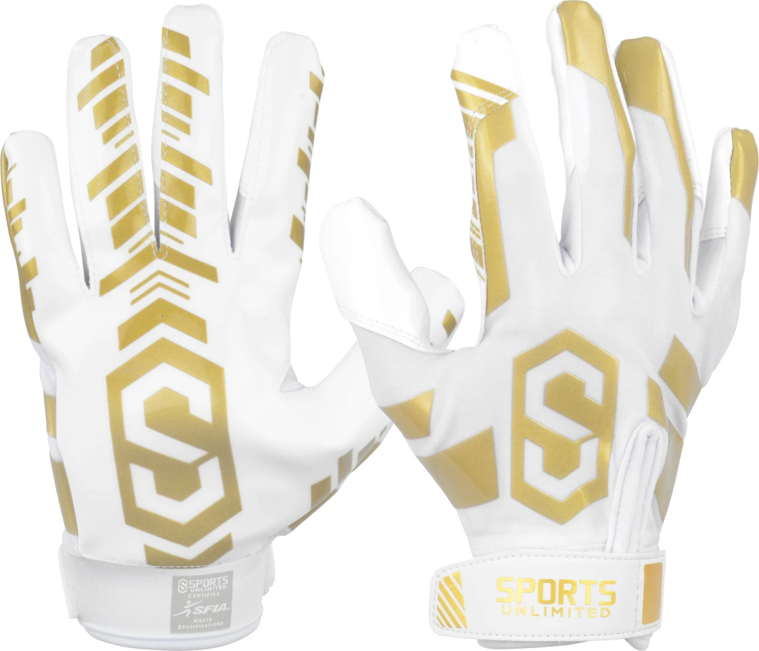 Coupon π Sports Unlimited Clutch Adult Receiver Football Gloves White/Gold π 8 Coupon π Sports Unlimited Clutch Adult Receiver Football Gloves White/Gold π - Image 8