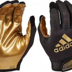 Hot Sale ⌛ Adidas Adizero 5-Star 11 Adult Football Receiver Gloves - Re-Packaged Black/Metallic Gold 💯