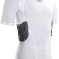 Wholesale 😀 Schutt Protech Tri Adult Protective Football Shirt White/Gray 🎉 -football Sales Store 251 84334 whitegray l mainProductImage FullSize
