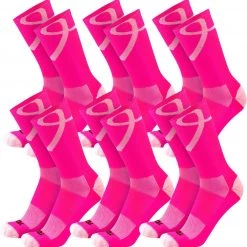 Cheap 😀 Twin City Breast Cancer Awareness Crew 🧦 Socks Hot Pink/Pink 12 Pack ❤️ -football Sales Store 411 lbcc3 hotpinkpink6pack l mainProductImage FullSize