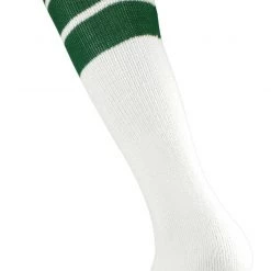 Buy 👍 Twin City 22" 3-Stripe Athletic Tube 🧦 Socks - Size Medium Orange Stripes 👍 -football Sales Store 411 tcsp darkgreenstripes mainProductImage FullSize