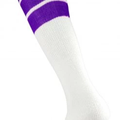 Buy 👍 Twin City 22" 3-Stripe Athletic Tube 🧦 Socks - Size Medium Orange Stripes 👍 -football Sales Store 411 tcsp purplestripes mainProductImage FullSize