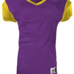 Brand new 😍 Alleson Youth Pro Game Football Jersey Charcoal 🧨 -football Sales Store 429 751y custom purplelightgold mainProductImage FullSize