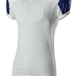 Best Sale 👏 Alleson Youth/Adult Stretch Game Custom Football Jersey Charcoal/White 👍 -football Sales Store 429 792ztn c whitenavy mainProductImage FullSize