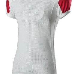 Best Sale 👏 Alleson Youth/Adult Stretch Game Custom Football Jersey Charcoal/White 👍 -football Sales Store 429 792ztn c whitescarlet mainProductImage FullSize