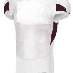 Top 10 💯 Russell Adult Waist Length Custom Football Jersey White/Red ❤️ -football Sales Store 43 s81xcm c whitemaroon mainProductImage FullSize