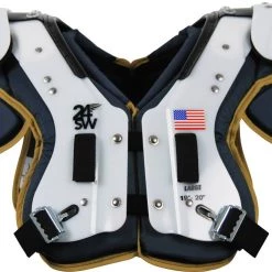 New 👏 Douglas CP 24SW Cantilever Adult Football Shoulder Pads - QB / WR / RB / DB Navy/Vegas 👍 -football Sales Store 628 pc24swhc navyvegas xl mainProductImage FullSize