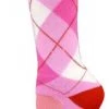 Best Pirce 🎁 Red Lion Ribbon Argyle Crew Adult 🧦 Socks - Sock Size 9-11 Pale Pink ✔️