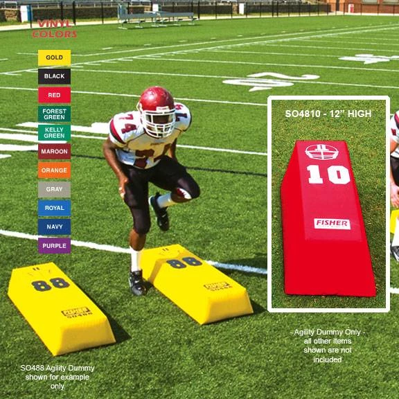 Top 10 π Fisher 48" x 12" Step Over Agility Football Dummy Maroon β€οΈ 2 Top 10 π Fisher 48" x 12" Step Over Agility Football Dummy Maroon β€οΈ - Image 2
