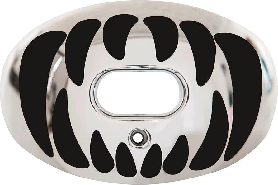 Discount ✔️ Battle Sports Oxygen Predator Chrome Lip Protector Mouthguard White/Black ⌛ 4 Discount ✔️ Battle Sports Oxygen Predator Chrome Lip Protector Mouthguard White/Black ⌛ - Image 4
