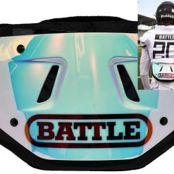 New 👍 Battle Sports Back Bone Adult Football Back Plate Gold/Black ✨ -football Sales Store 897 bonebp adult iridescent mainProductImage FullSize