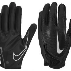 Best Sale ⭐ Nike Vapor Jet 7.0 Adult Football Gloves Grey/White/Metallic Gold 💯
