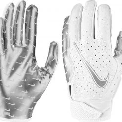 Best Pirce ⌛ Nike Vapor Jet 6.0 - Electric Varsity Adult Football Gloves Black/Silver 😀 -football Sales Store 966 n1001636 whitesilver l mainProductImage FullSize