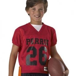 Coupon π Alleson Hero Youth Custom Flag Football Jersey with Flags Charcoal π