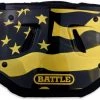 Deals 🤩 Battle American Flag 2.0 Chrome Adult Football Back Plate - Gold 👍