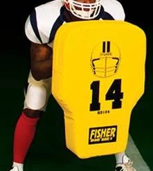 Cheapest 👍 Fisher HD104 31" x 21" Contour Football Body Shield Maroon 🎁
