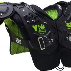 Flash Sale 🔥 Schutt Y Flex 4.0 All Purpose Youth Football Shoulder Pads Neon Green ⭐